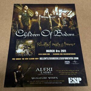 Children of Bodom / Alexi Laiho - ESP Guitars - 2011 Print Advertisement